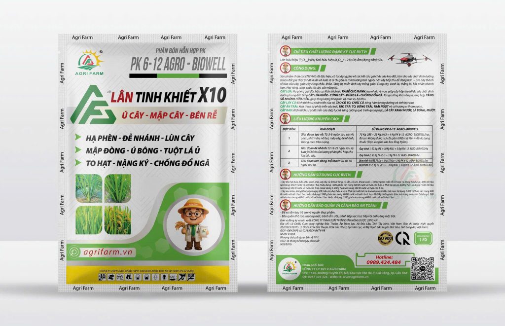 PK 6-12 AGRO-BIOWELL - Hiệu LÂN TINH KHIẾT X10